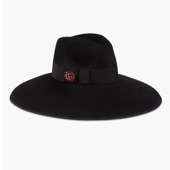 Gucci Accessories - 💯RARE - AUTHENTIC GUCCI MOON FELT FEDORA